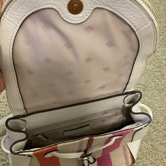 Kate Spade Leila Stripe Canvas Backpack